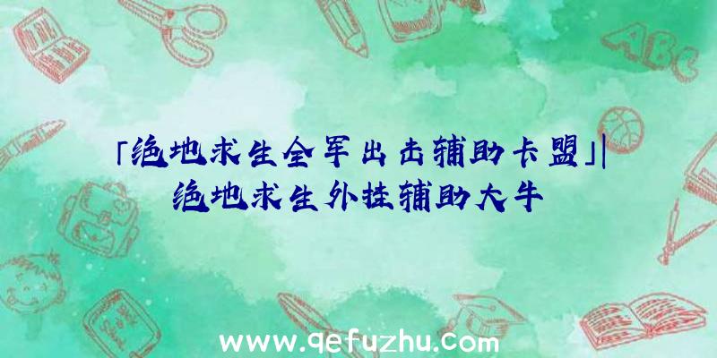 「绝地求生全军出击辅助卡盟」|绝地求生外挂辅助大牛